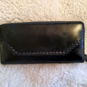 Frye Navy Wallet